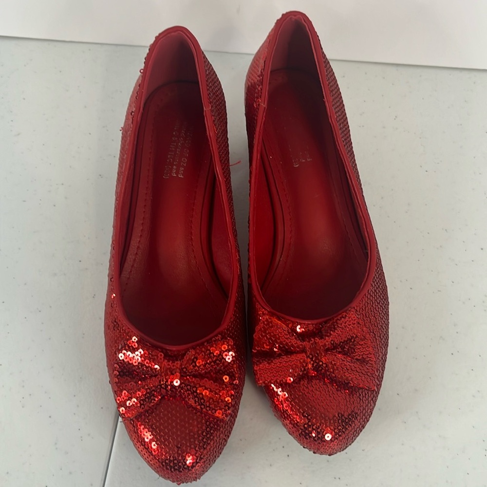 Ruby slipper sequin pump heels